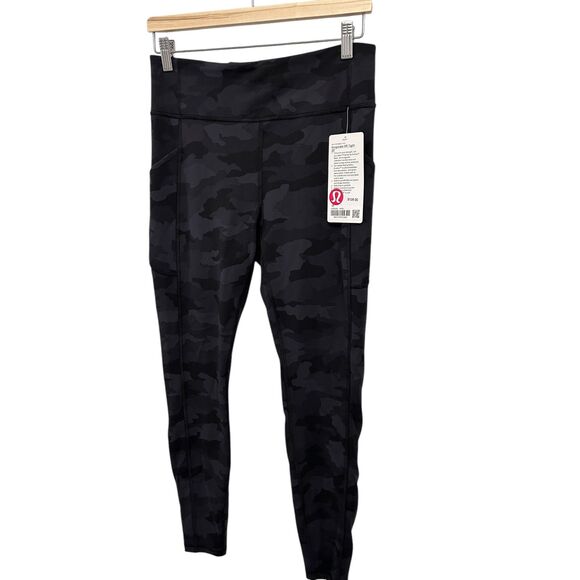 NEW Lululemon l High-Rise Tight 28 SIZE 10 Heritage 365 Camo Deep Coal Multi - Picture 4 of 8